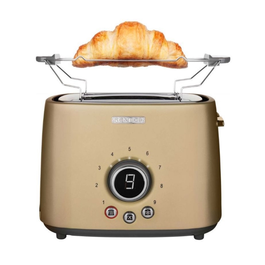Sencor - Toaster with two holes and warming up 1000W/230V beige
