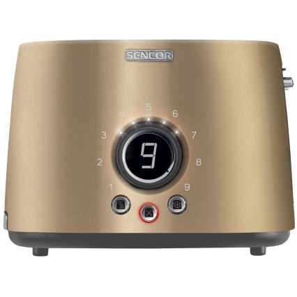 Sencor - Toaster with two holes and warming up 1000W/230V beige