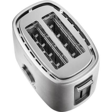Sencor - Toaster with two holes and warming up 1000W/230V silver