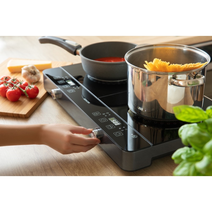 Sencor - Two-zone induction cooker with LCD display 3400W/230V