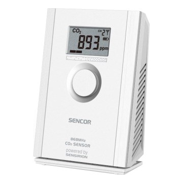Sencor - Wireless carbon dioxide sensor 5V/3xAA 2000 mAh
