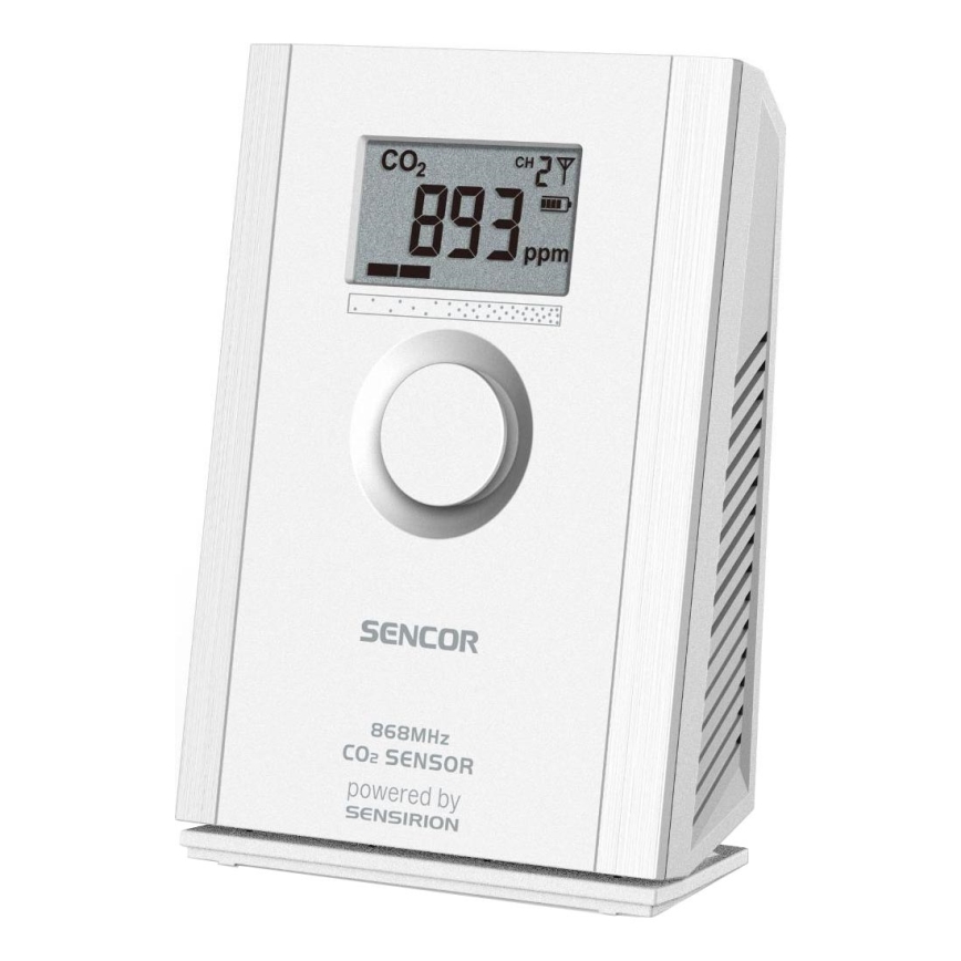 Sencor - Wireless carbon dioxide sensor 5V/3xAA 2000 mAh