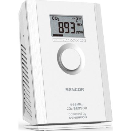 Sencor - Wireless carbon dioxide sensor 5V/3xAA 2000 mAh