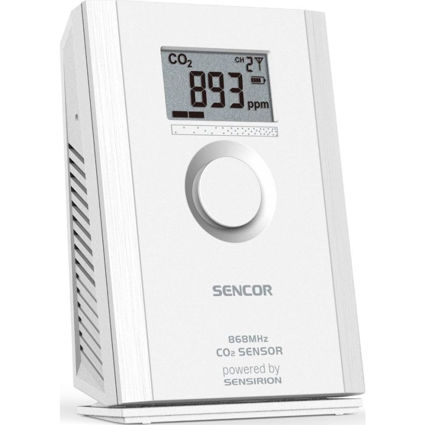 Sencor - Wireless carbon dioxide sensor 5V/3xAA 2000 mAh