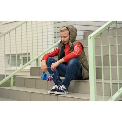 Sencor - Wireless headphones with a microphone 3,7V/400 mAh blue/red