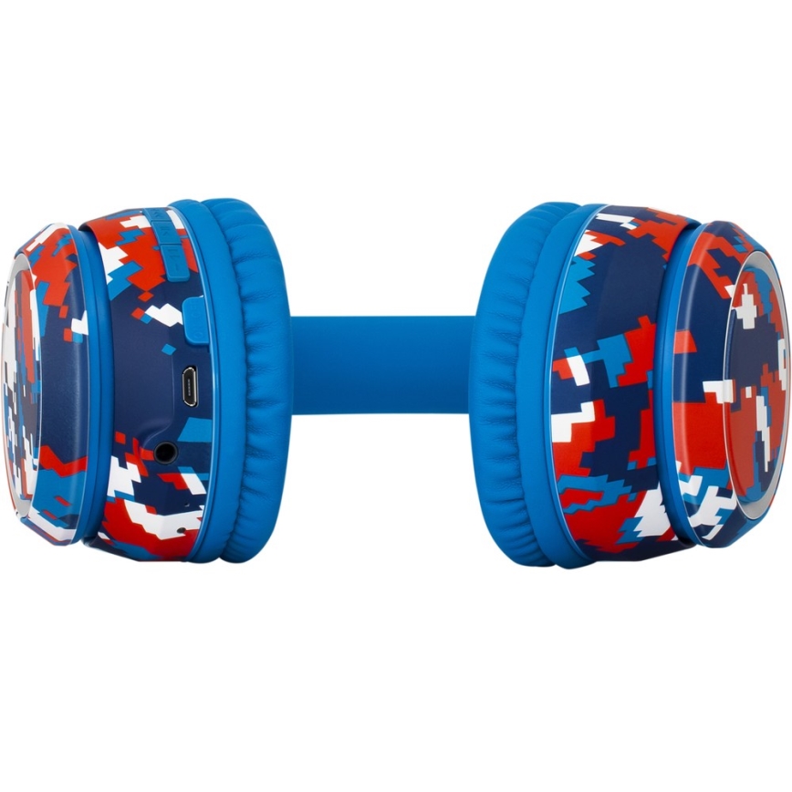 Sencor - Wireless headphones with a microphone 3,7V/400 mAh blue/red