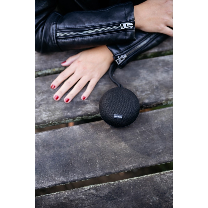 Sencor - Wireless speaker 3W 800 mAh IPX4 black