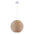 SENSAI cable-suspended pendant lamp, 1xE27/20W/230V, Ø 40 cm, beige