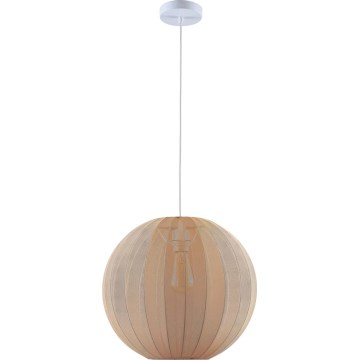 SENSAI cable-suspended pendant lamp, 1xE27/20W/230V, Ø 40 cm, beige