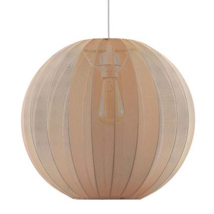 SENSAI cable-suspended pendant lamp, 1xE27/20W/230V, Ø 40 cm, beige