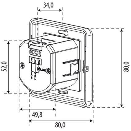 SENSOR 1200W Motion Sensor, White