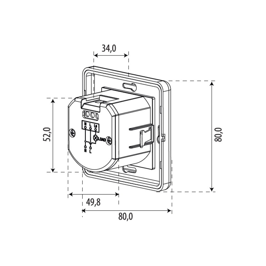 SENSOR 1200W Motion Sensor, White