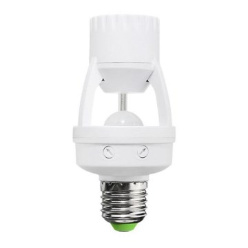 Sensor PIR for E27 light bulb white