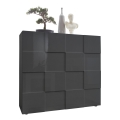 SERIAN Anthracite Chest of Drawers