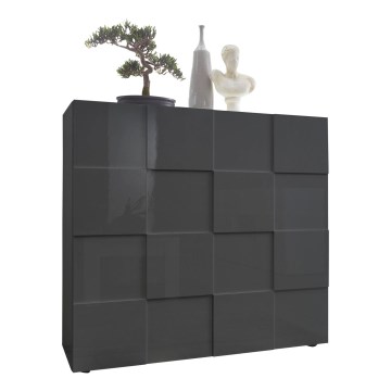 SERIAN Anthracite Chest of Drawers