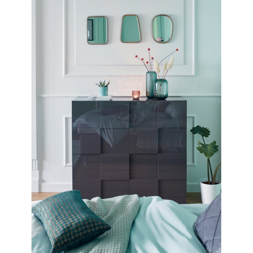 SERIAN Anthracite Chest of Drawers