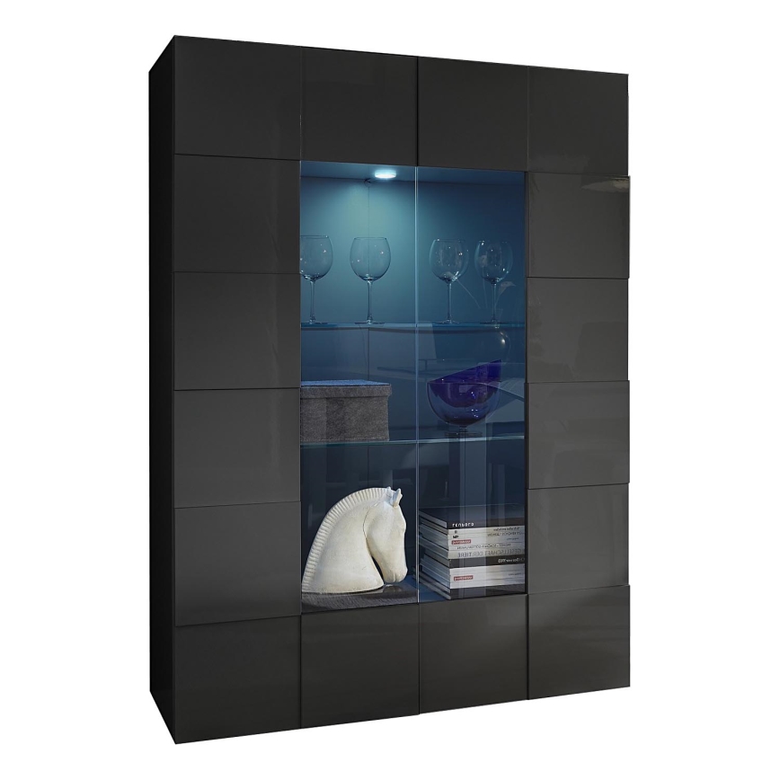SERIAN Anthracite Display Cabinet