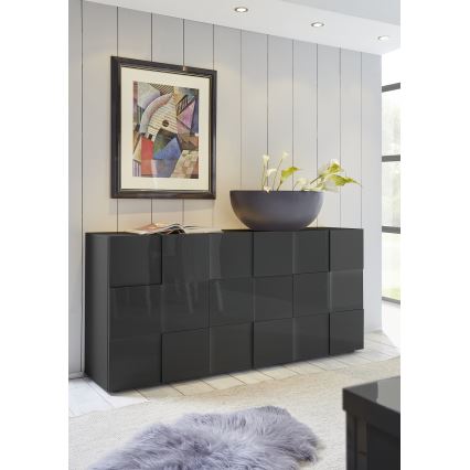 SERIAN Chest of Drawers, Anthracite