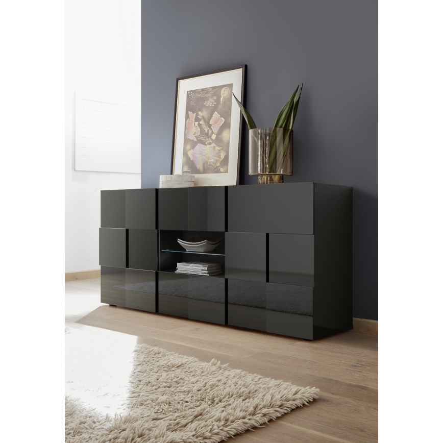 SERIAN Chest of Drawers in Anthracite