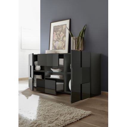 SERIAN Chest of Drawers in Anthracite