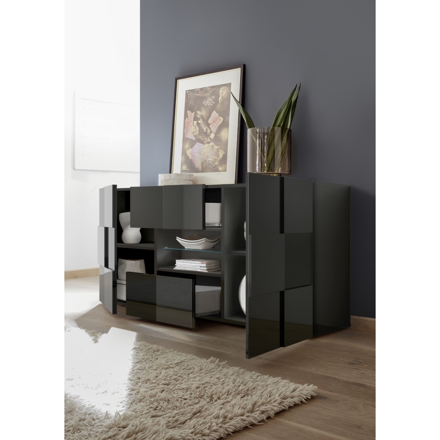 SERIAN Chest of Drawers in Anthracite