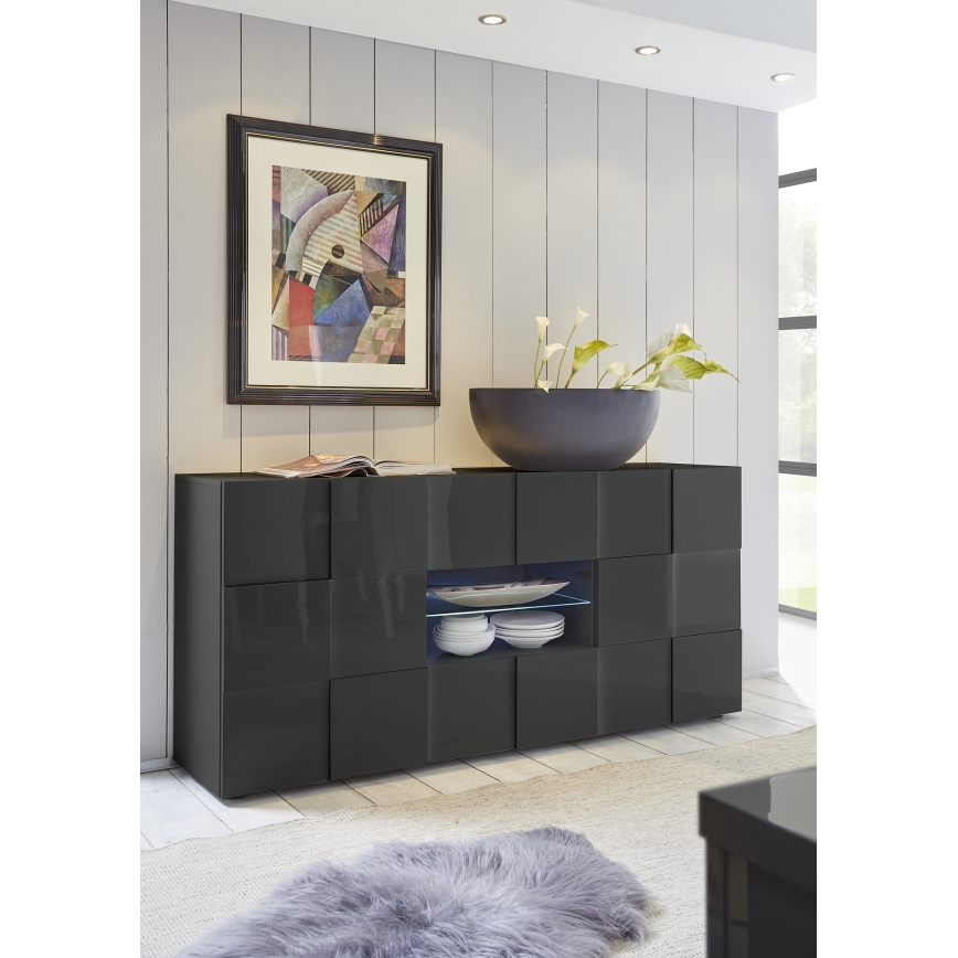 SERIAN Chest of Drawers in Anthracite