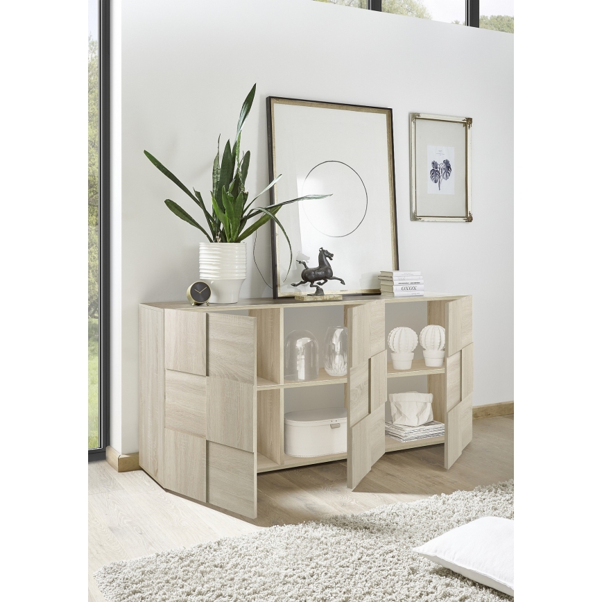 SERIAN Sonoma Oak Chest of Drawers