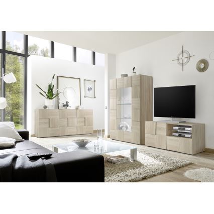 SERIAN Sonoma Oak Chest of Drawers