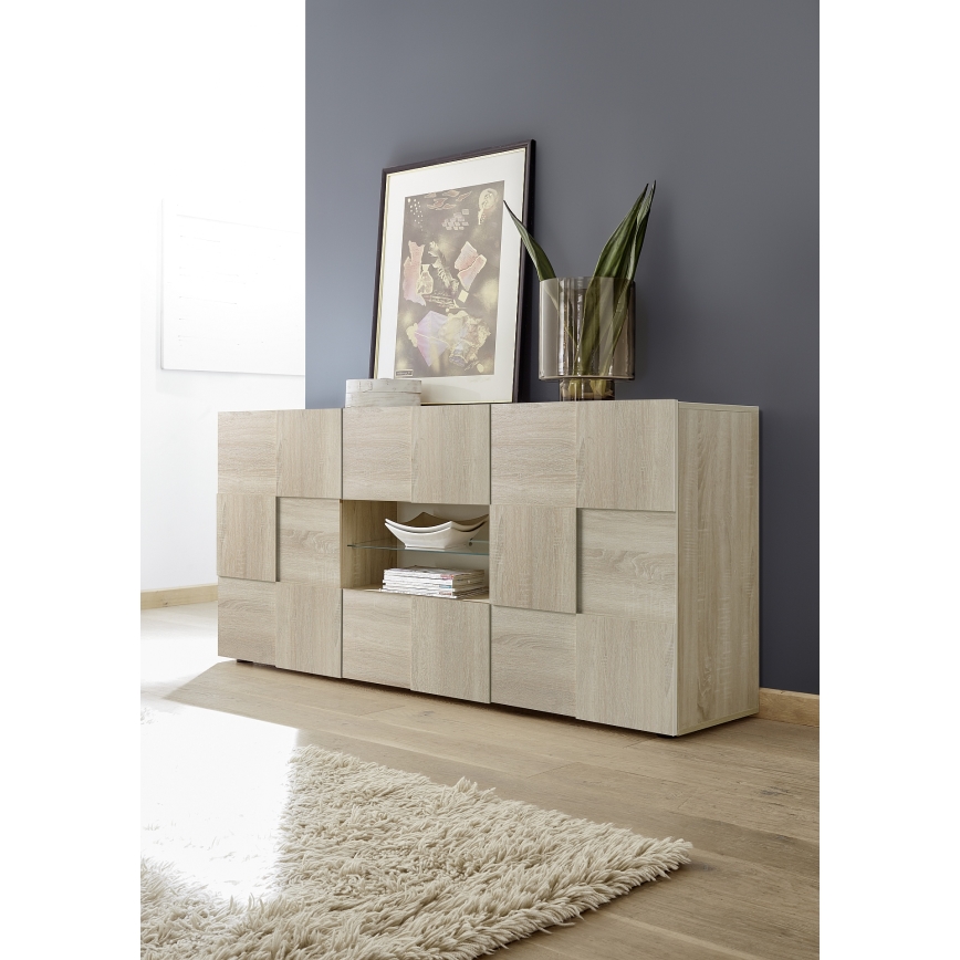 SERIAN Sonoma Oak Chest of Drawers