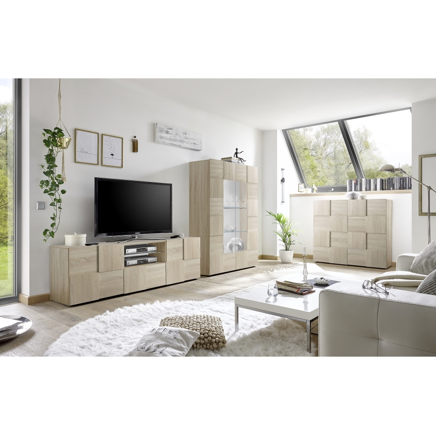 SERIAN Sonoma Oak TV Stand