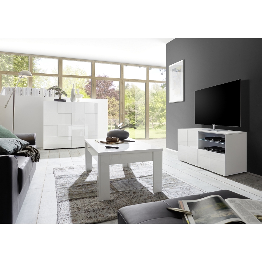 SERIAN TV Stand, White