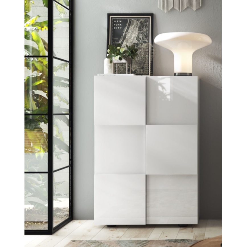 SERIAN White Chest of Drawers