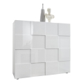 SERIAN White Chest of Drawers