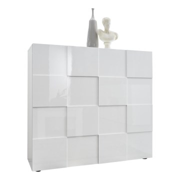 SERIAN White Chest of Drawers