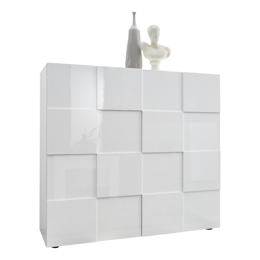 SERIAN White Chest of Drawers