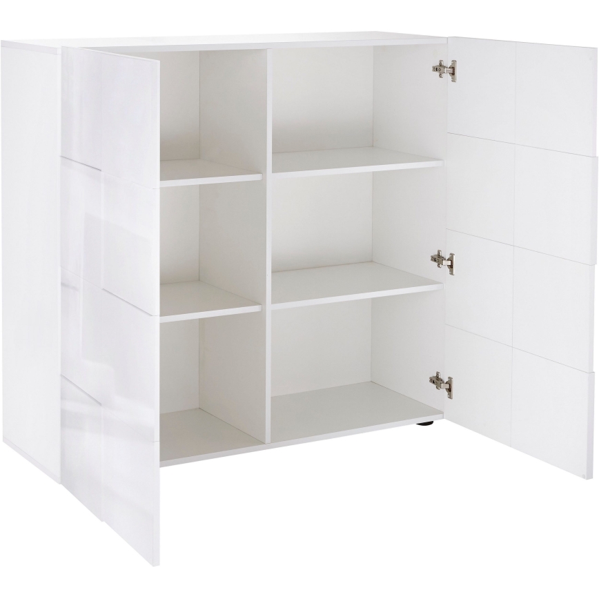 SERIAN White Chest of Drawers