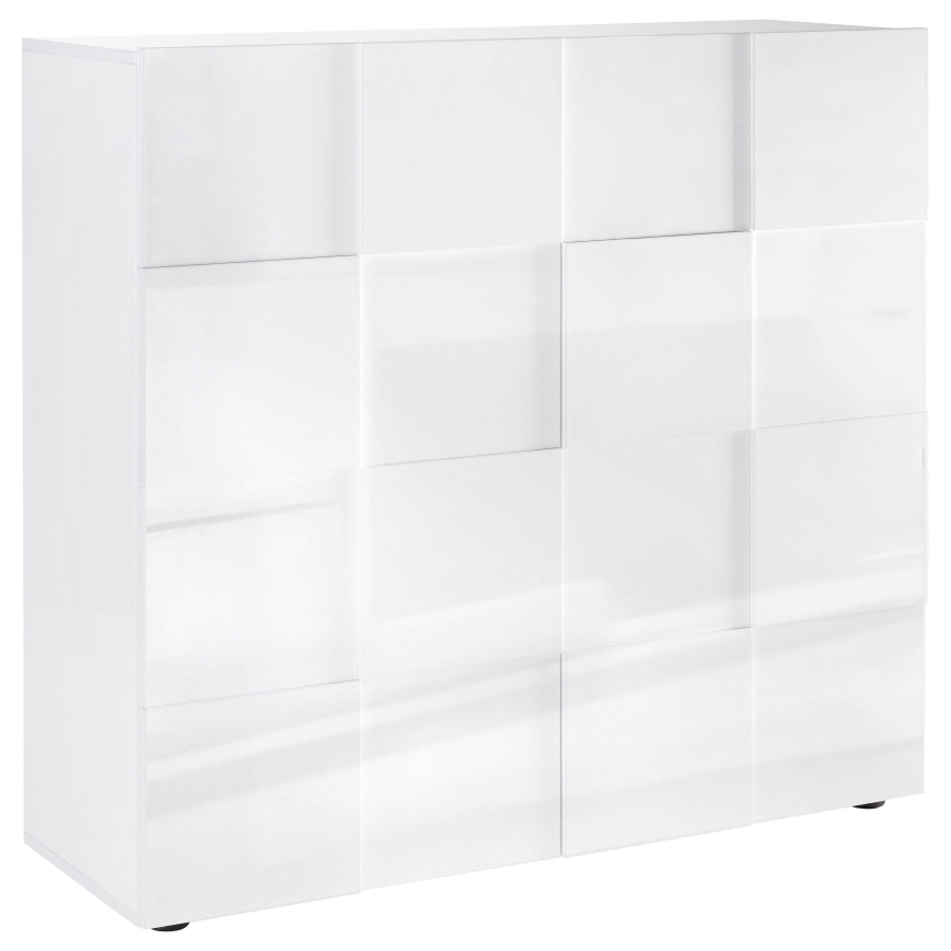 SERIAN White Chest of Drawers
