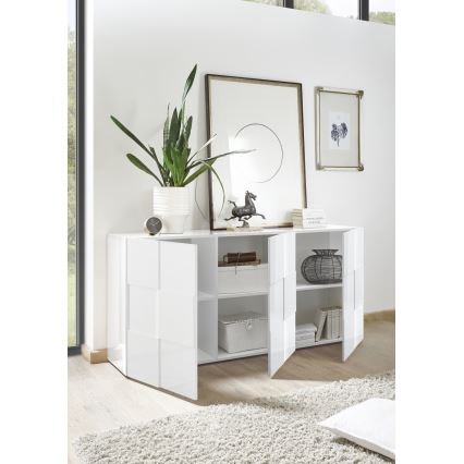 SERIAN White Chest of Drawers