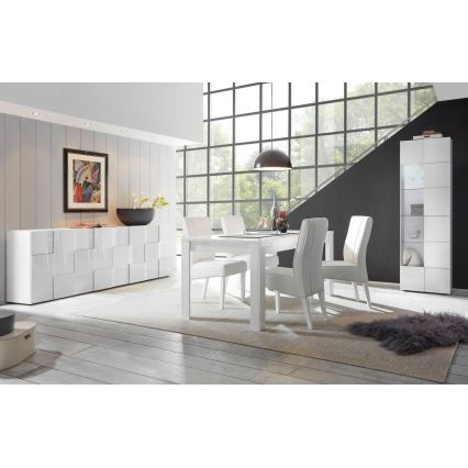 SERIAN White Chest of Drawers