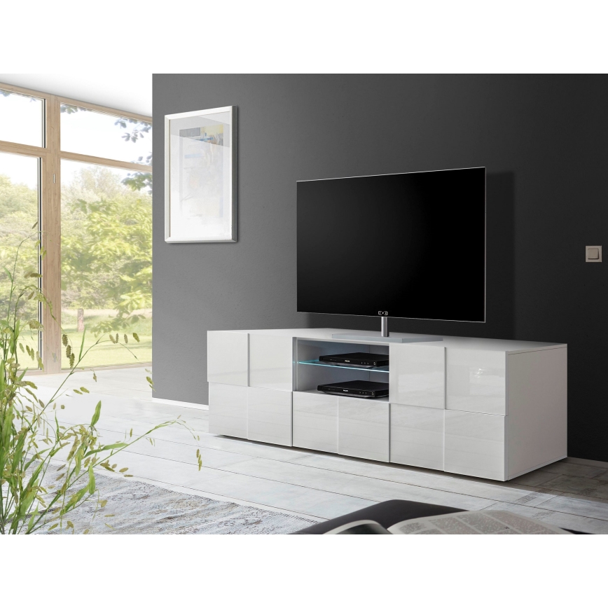 SERIAN White TV Stand