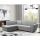 SERPA L-shaped left-hand corner sofa bed with storage, gray