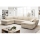 SERPA left U-shaped corner sofa bed with storage, beige