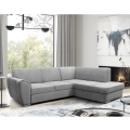 SERPA right-hand L-shaped corner sofa bed with storage, grey
