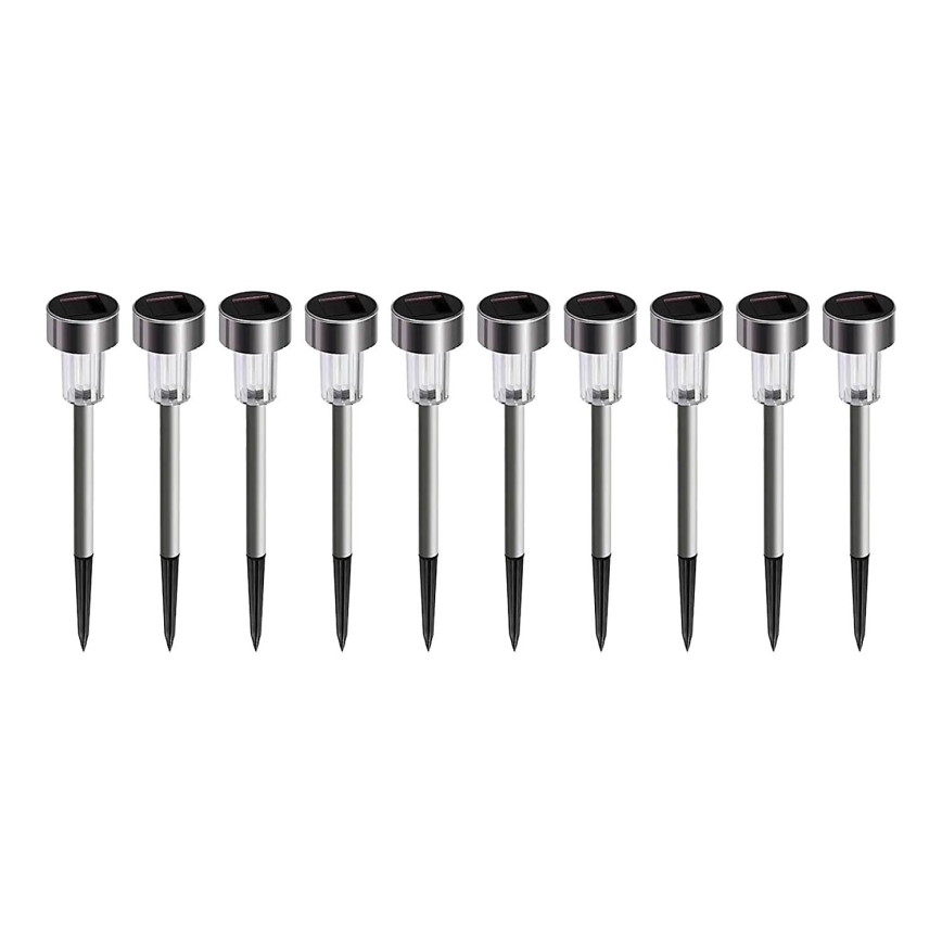 SET 10x LED Solar lamp LED/0,06W/1,2V 6000K IP44