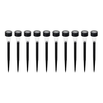 SET 10x LED Solar lamp LED/0,06W/1,2V 6000K IP44