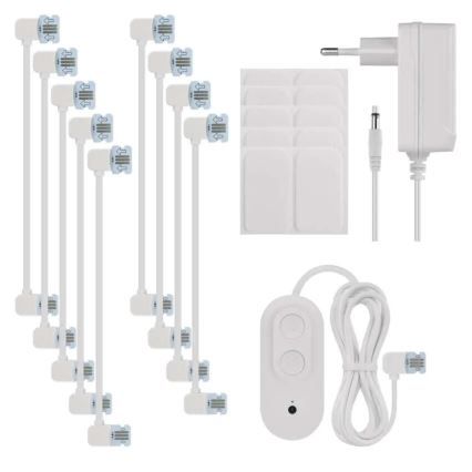 SET 10x RGBIC Dimmable panel LED/1,9W/230V Wi-Fi Tuya