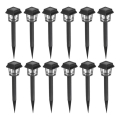 SET 12x LED Solar lamp LED/0,06W/1,2V 1xAA 6500K IP44 100 mAh