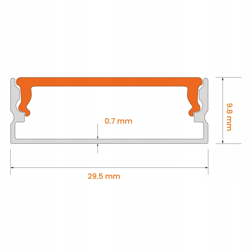 SET 1x LED strip with motion sensor FLEX LED/3.6W/4xAA 2 m + 2x recessed profile 1 m silver/white