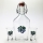 Set 1x glass bottle and 2x glass for shots clear with a plum motif