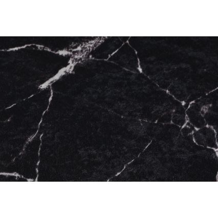 SET 2x Bathroom mat MARBLE 50x60/60x100 cm black